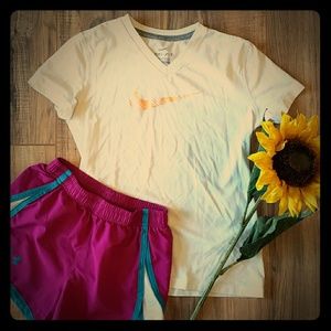 Nike white girls shirt size small